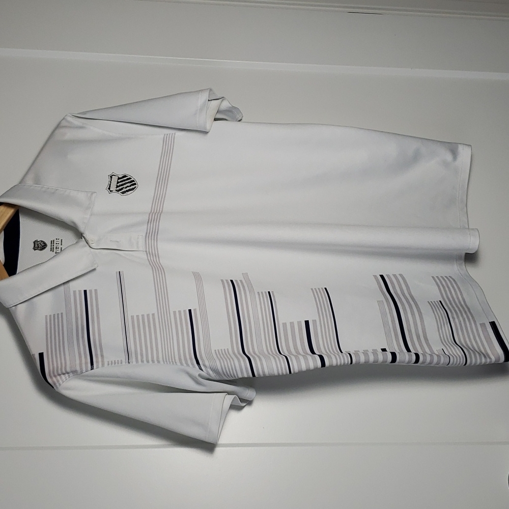 K-Swiss XL Men’s White Athletic Polo